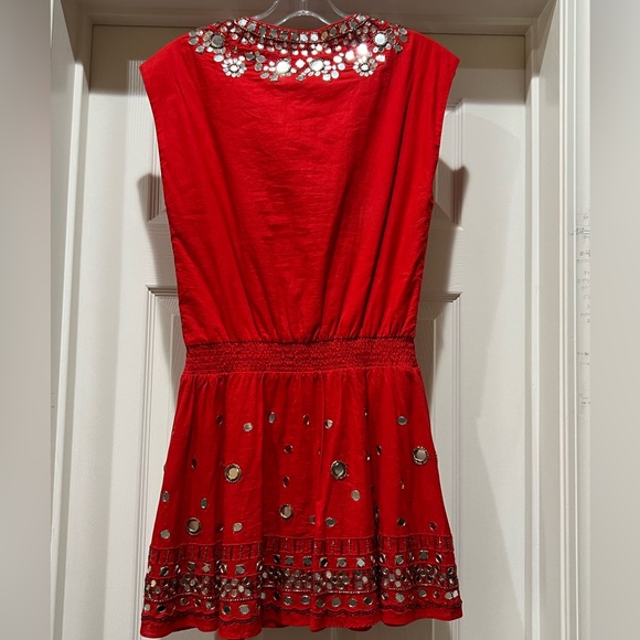 Alice and Olivia Mirrored Red Dress Sz 0 - Picture 6 of 6